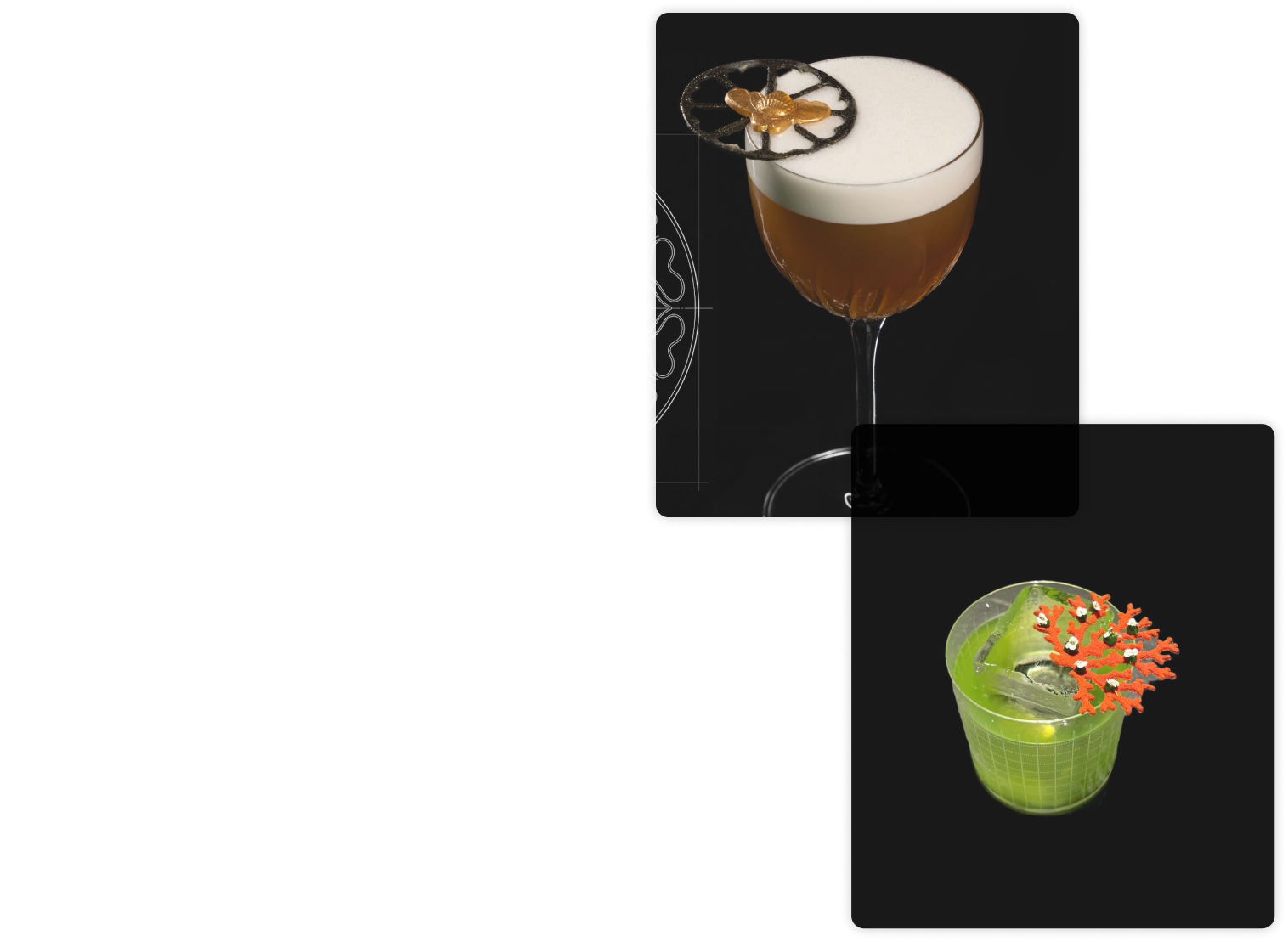Bartender Spot | Liquid Lab: Decoraciones comestibles para cócteles